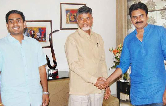 Pawan Kalyan,Chandrababu and Lokesh