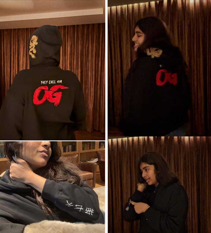 Pawan Kalyan daughter enjoys OG craze