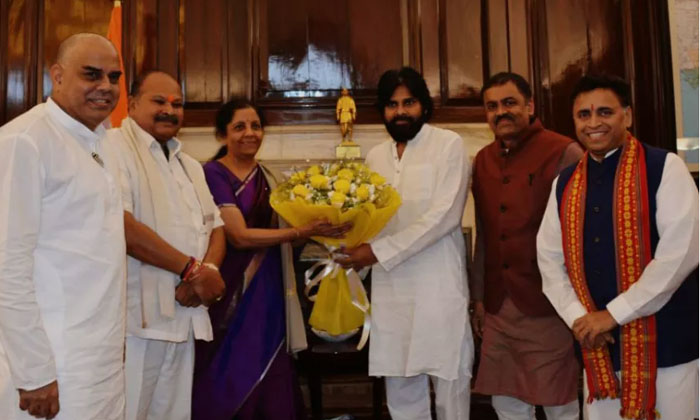 Pawan Kalyan Meets Nirmala Seetharaman