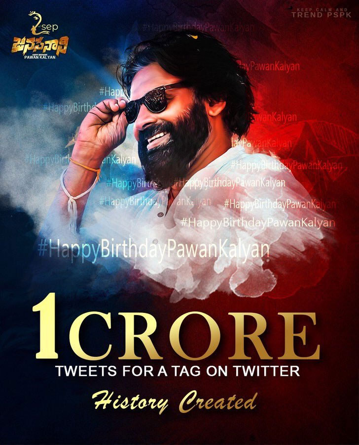 Pawan Kalyan Receives One Crore Tweet Wishes