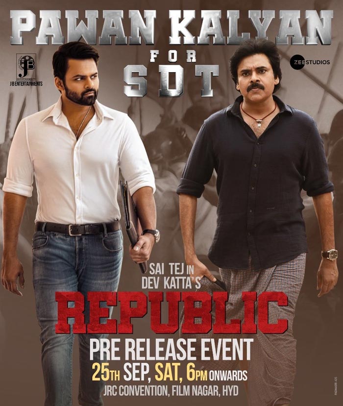 Pawan Kalyan to attend Republic pre-release event