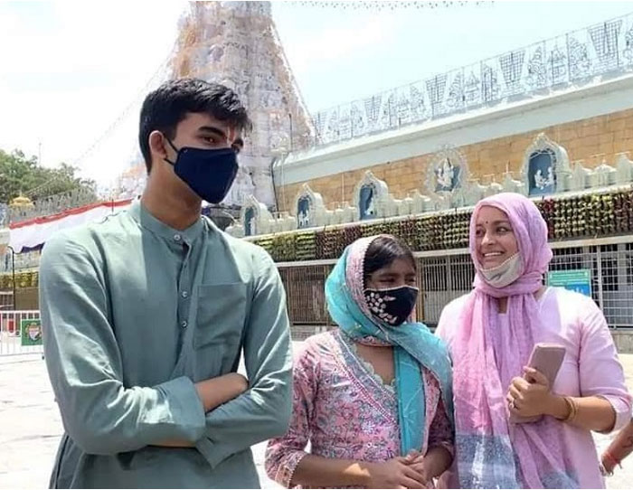 Pawan's Son & Daughter in Tirumala