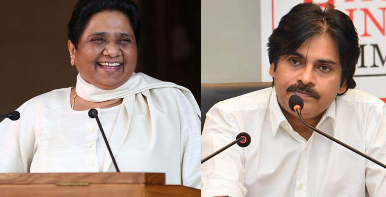 Pawan with Mayawati