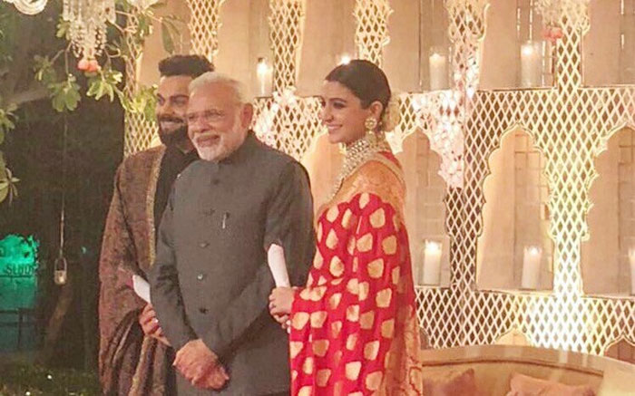 PM Narendra Modi at Virushka Wedding Reception