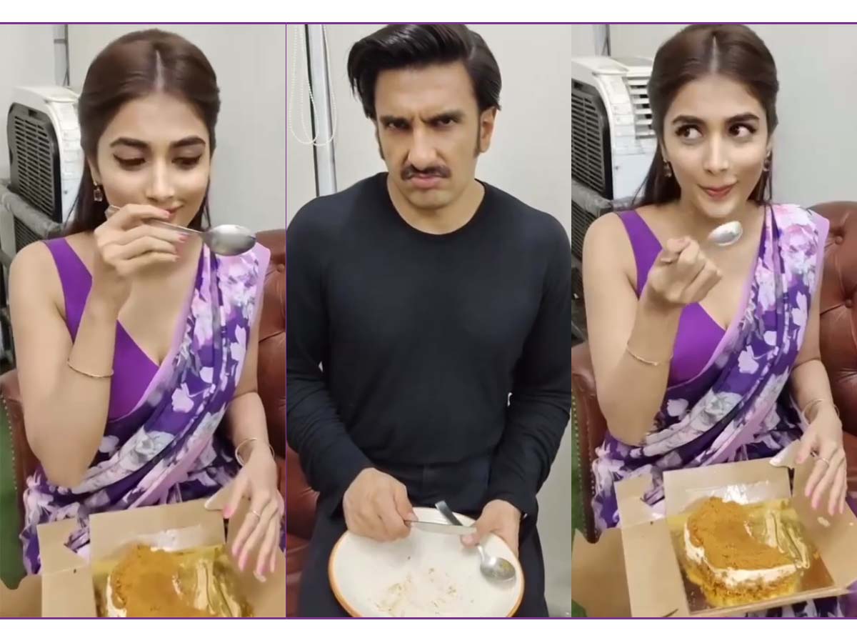 Pooja Hegde's cake act surprises all
