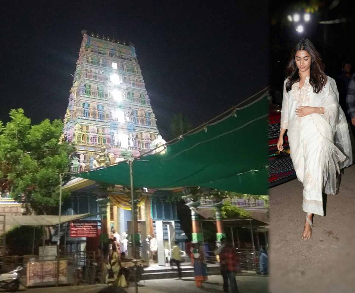 Pooja Hegde prayed at the famous Pedamma Temple