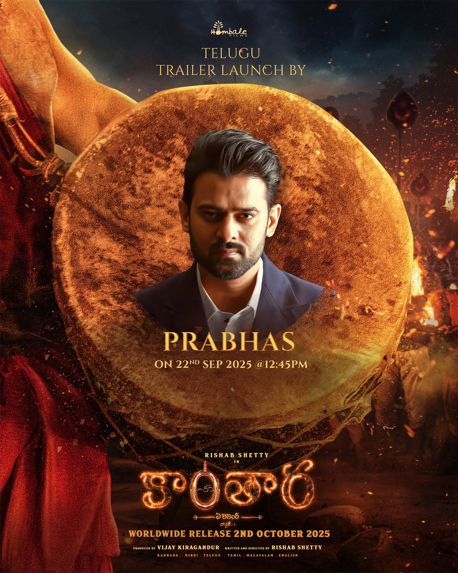 Prabhas connection to Kantara 1 trailer