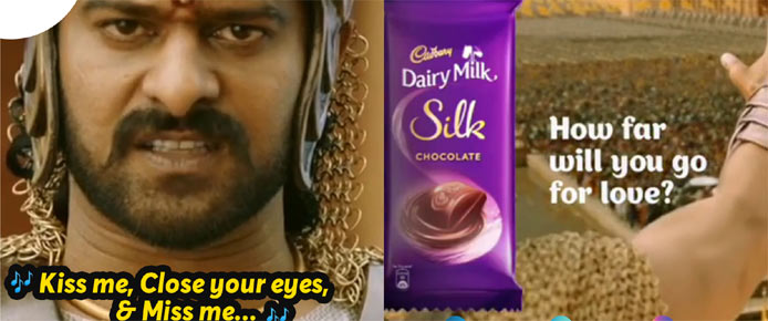 Prabhas Kiss Me Cadbury Ad