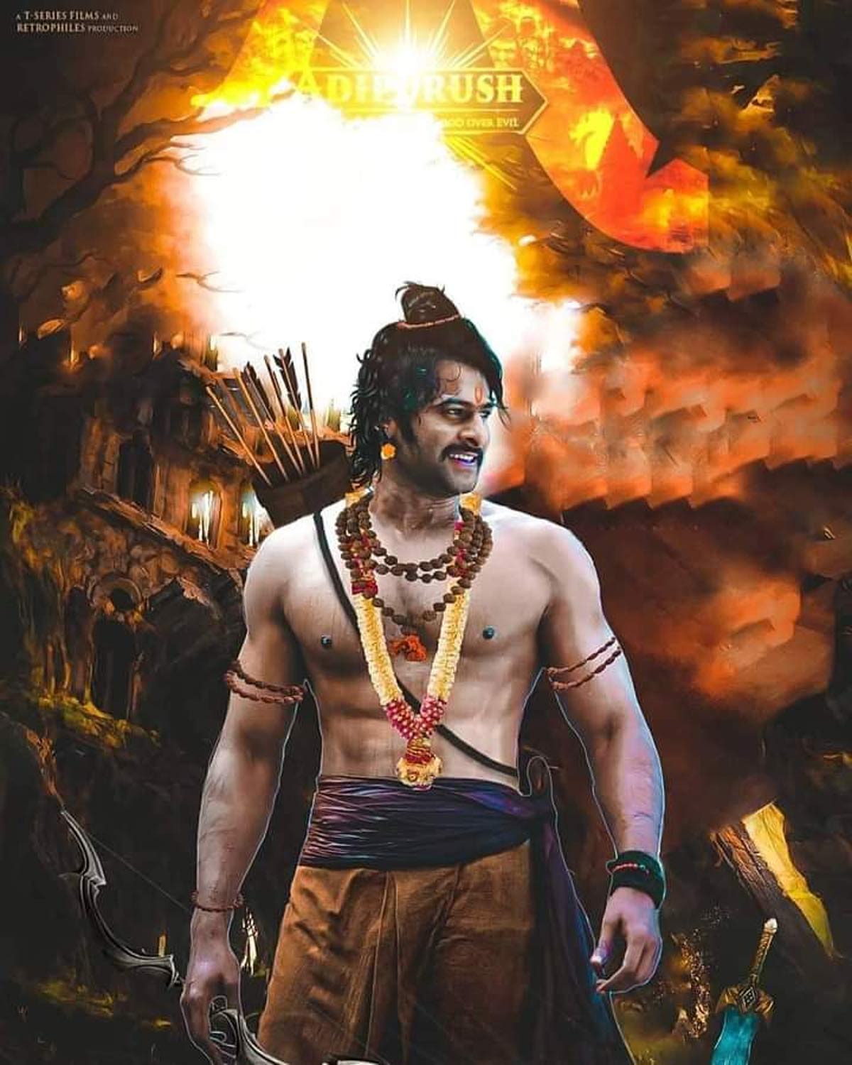 Prabhas Lord Rama Look In Adipurush