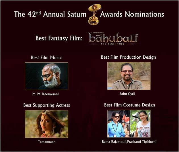 Prabhas Not Nominated for Saturn Awards