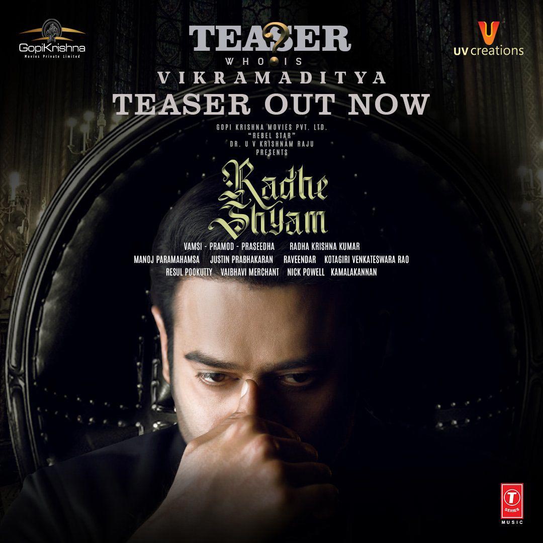 Prabhas releases Radhe Shyam teaser