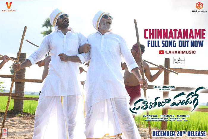 Prati Roju Pandaage Chinnataname Song Released