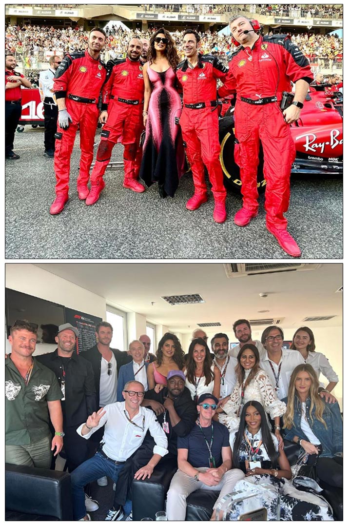 Priyanka Chopra graced at the Abu Dhabi F1 Grand Prix