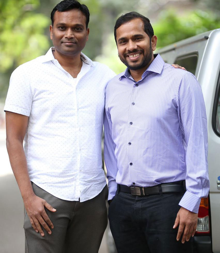 Producers Ravi Polishetty, Mahendra Gajendra