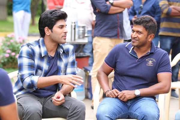 Puneeth Raj Kumar With Allu Sirish