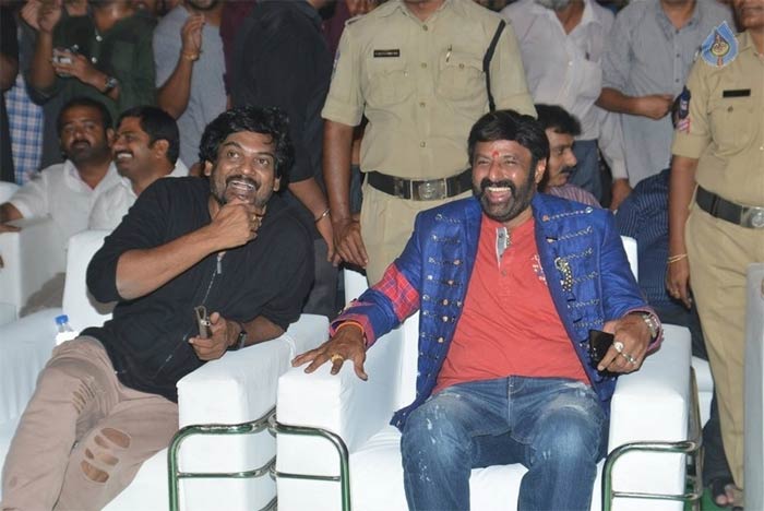 Puri Jagannadh and Balakrishna at Paisa Vasool Audio 