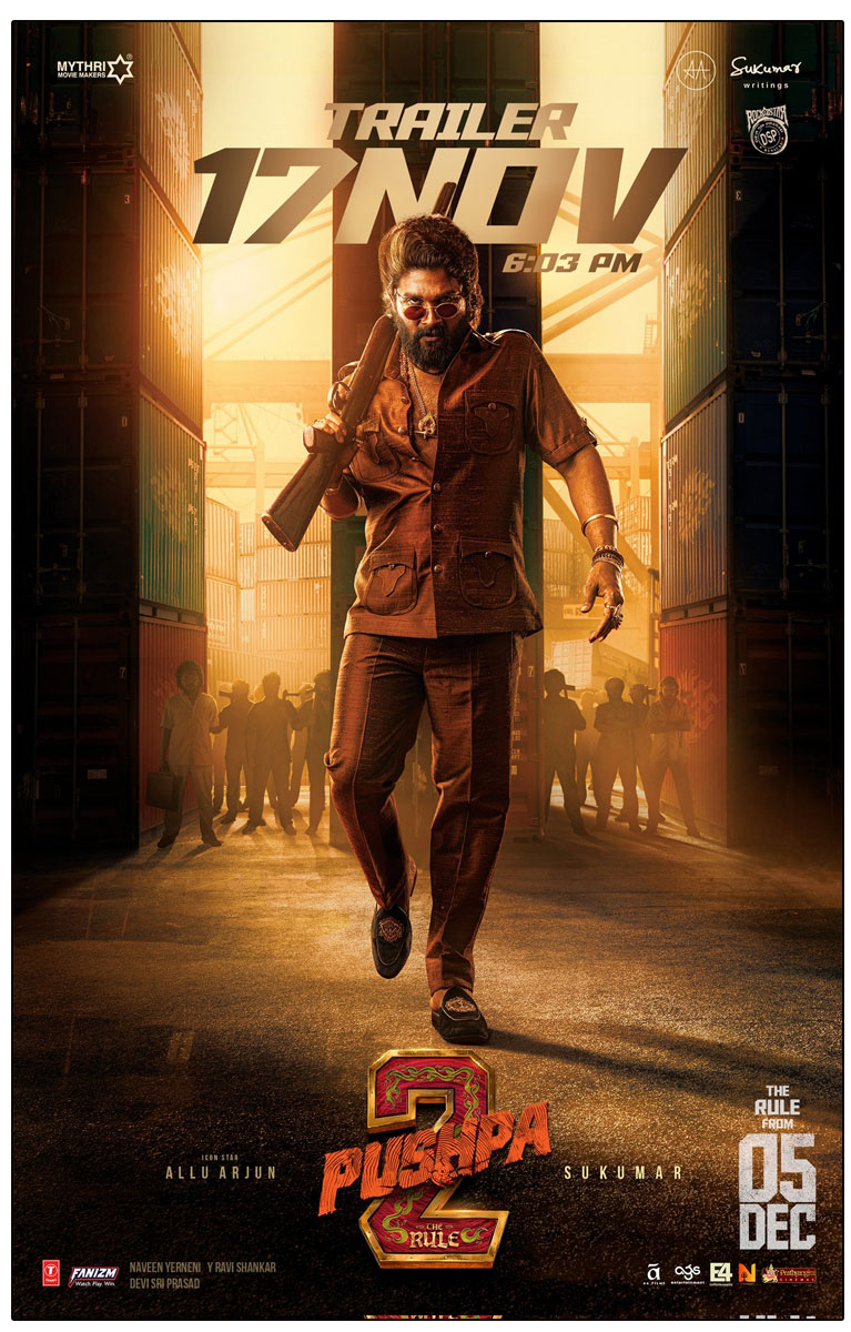 Pushpa 2 - The Rule Trailer Release Date Announced