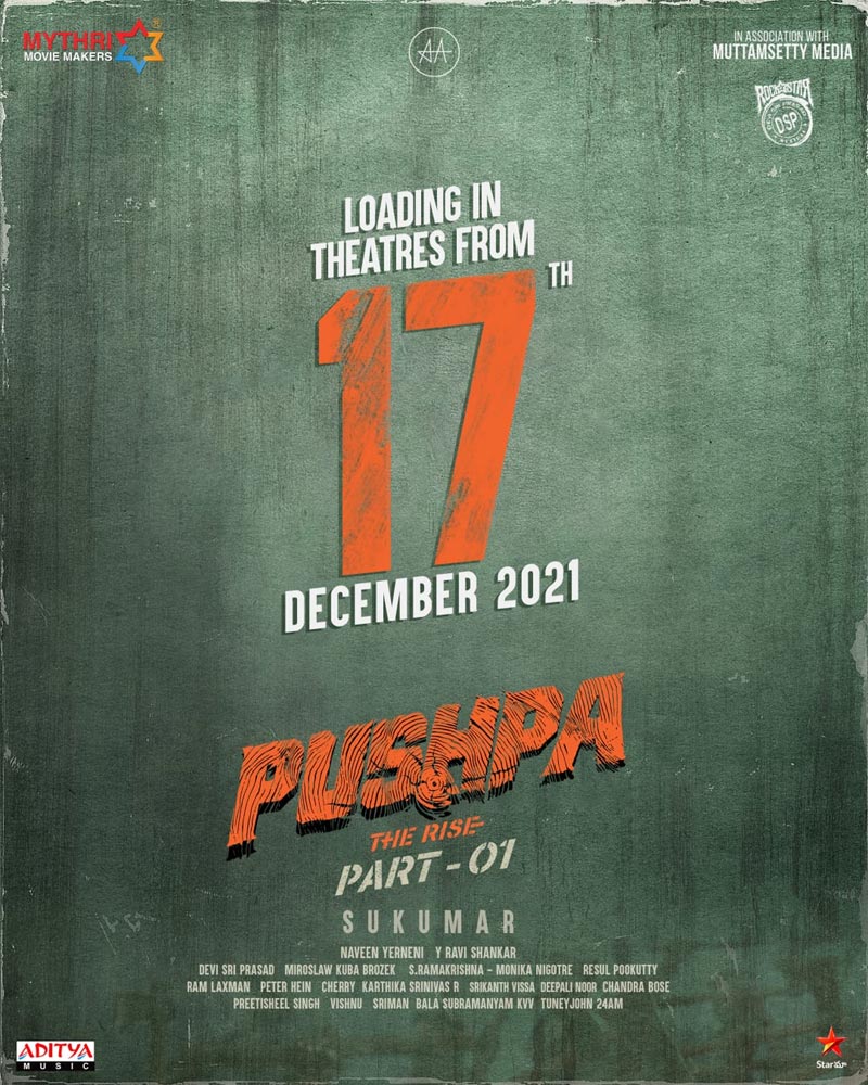 Pushpa makers confirm the release date