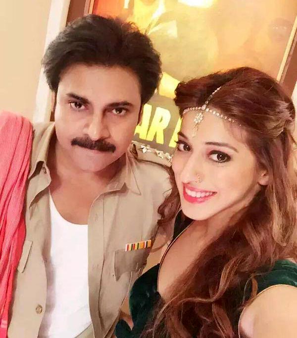 Raai Lakshmi Selfie With Pawan Kalyan  