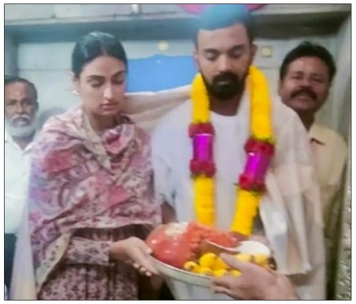 Rahul - Athiya visits Ghati Subramanya Swamy Temple