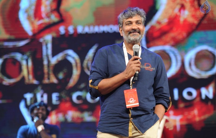 Rajamouli at Baahubali 2 Event