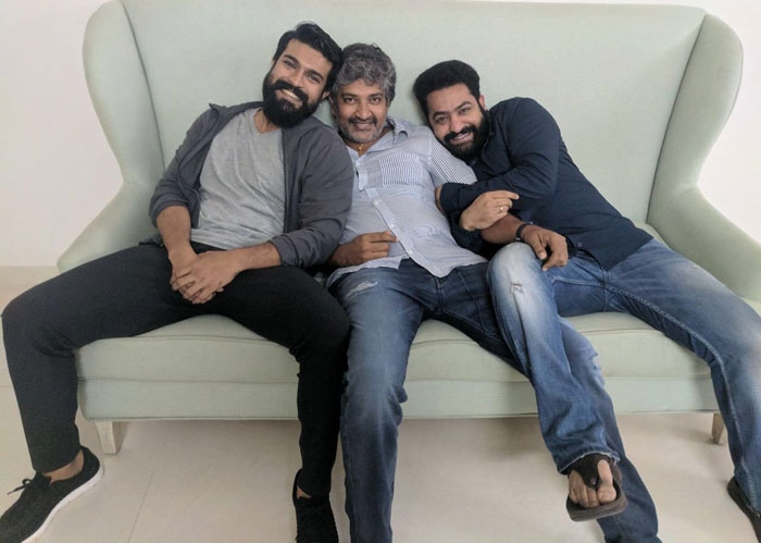 Rajamouli, Ram Charan And Jr Ntr