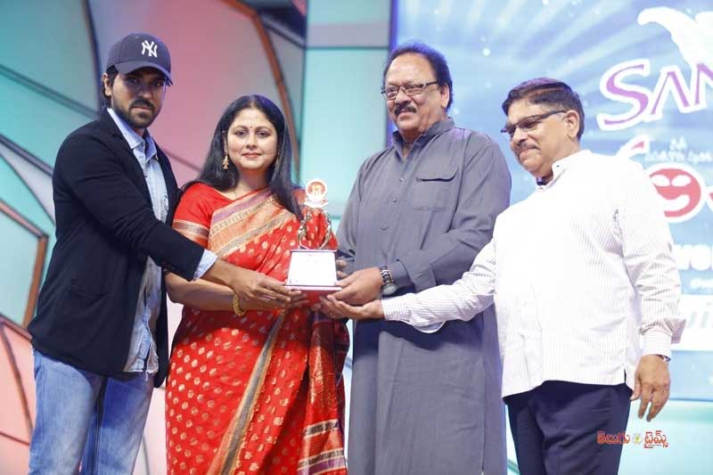 Ram Charan Bags Best Actor Award in Santhosham Awards Ceremony