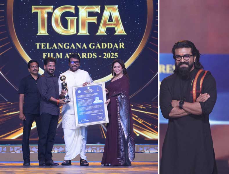 Ram Charan congratulates Dad on NTR award