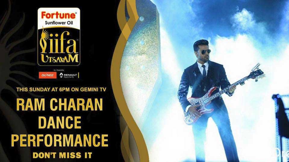 Ram Charan's Dancing Performance of IIFA in Gemni TV Today