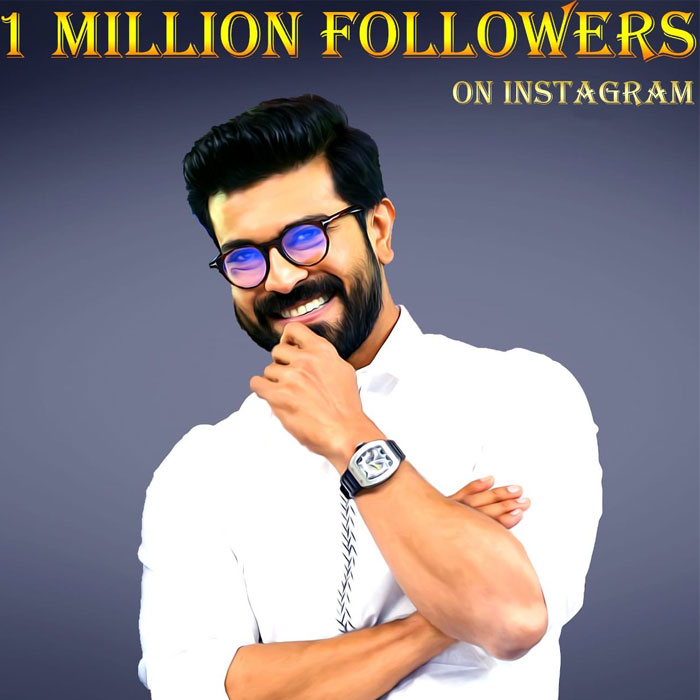 Ram Charan Gets One Million Followers on Instagram