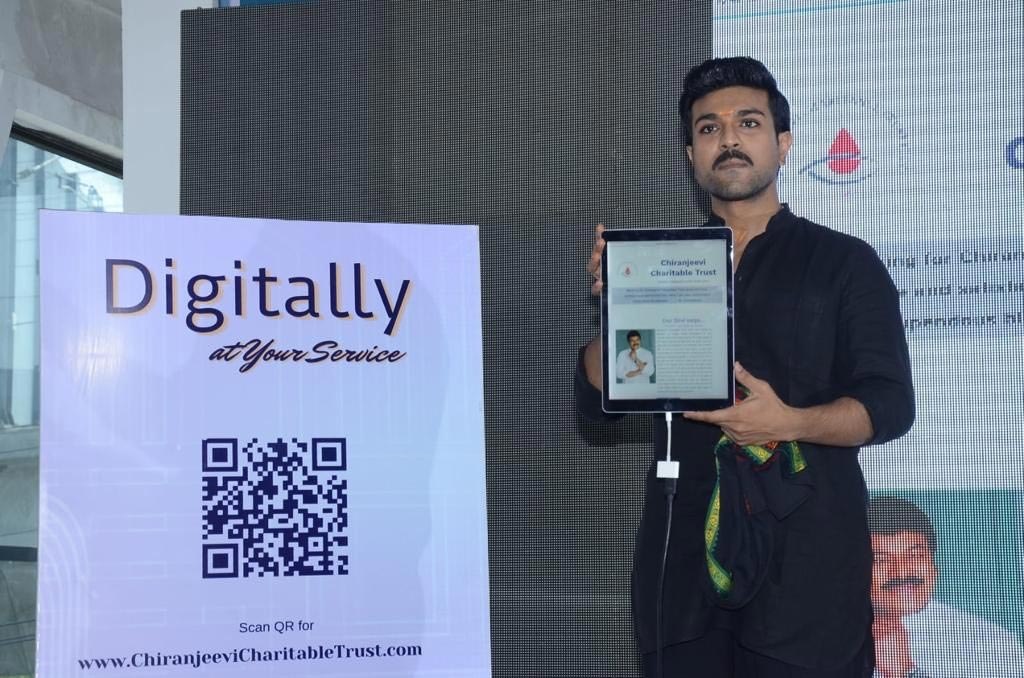 Ram Charan launches Chiranjeevi Charitable Trust website