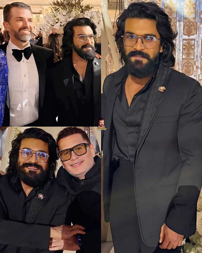 Ram Charan pic with Jr Trump