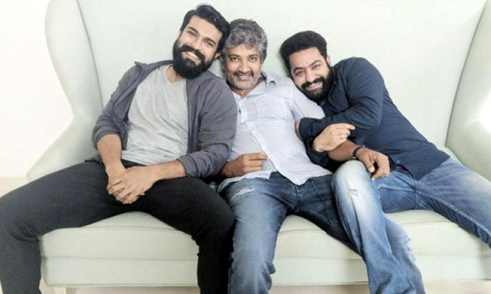 Ram Charan, Rajamouli and Jr NTR