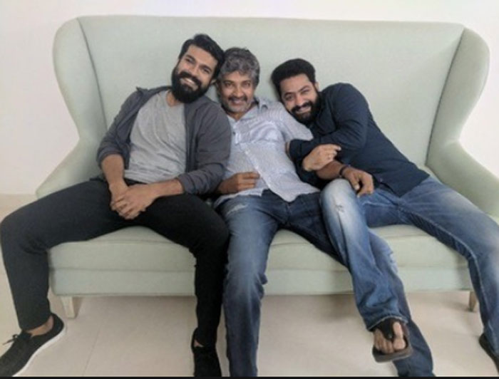 Ram Charan, Rajamouli and NTR