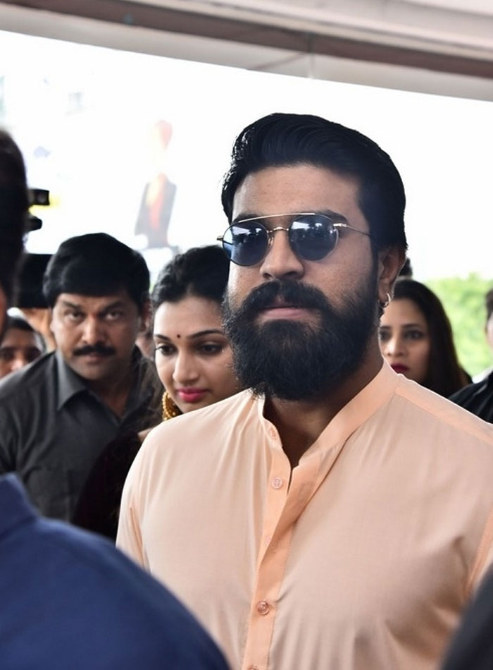 Ram Charan's Rangasthalam Look Impresses