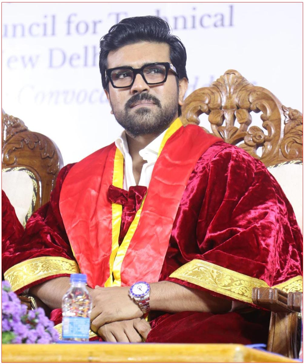 Ram Charan receives doctorate from Vels University