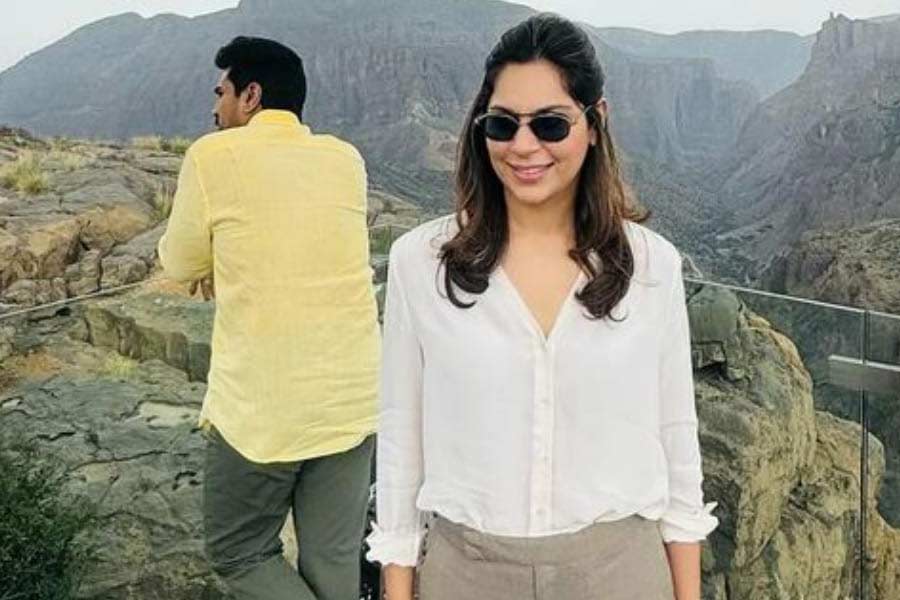 Ram Charan, Upasana lands in Hyderabad