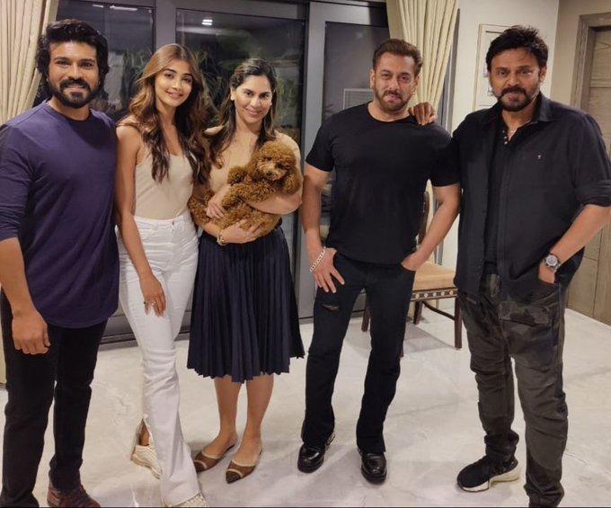 Ram Charan, Upasana surprises Salman and Venkatesh