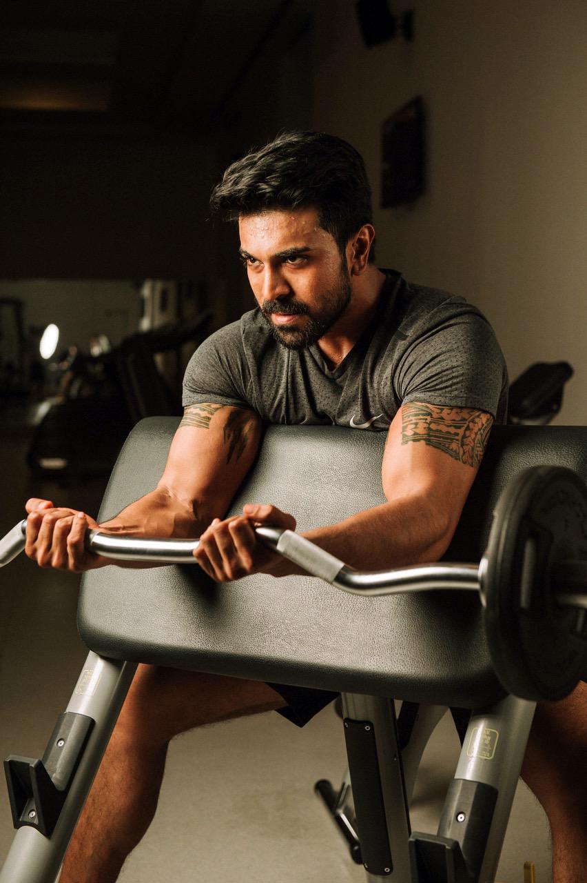 Ram Charan's Workouts Pic Rocks