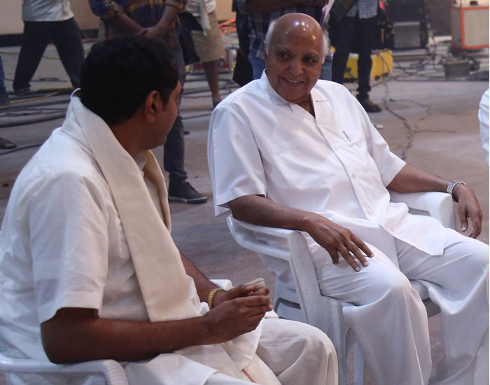 Ramoji Rao at NTR Sets