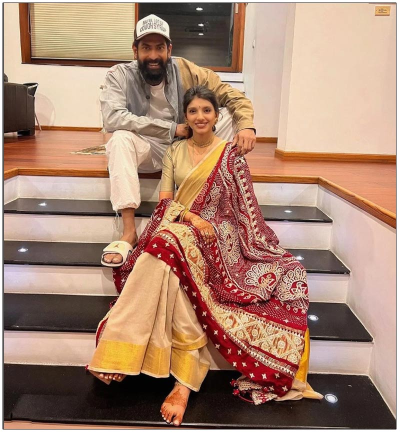 Rana - Miheeka celebrate Karva Chauth