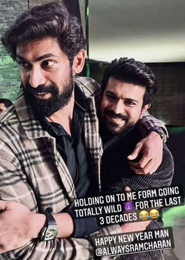 Rana-Ram Charan's New Year bromance surprise all
