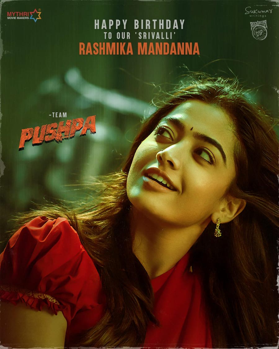 Rashmika as Sri Valli First Look In Pushpa 2