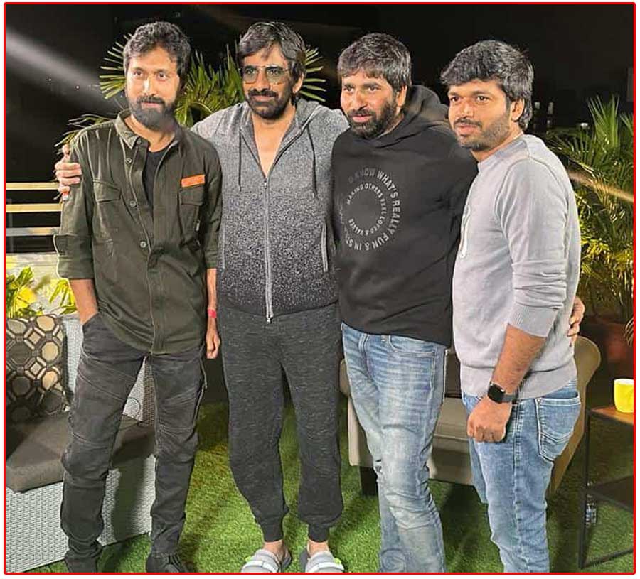 Ravi Teja with his blockbuster directors Trio