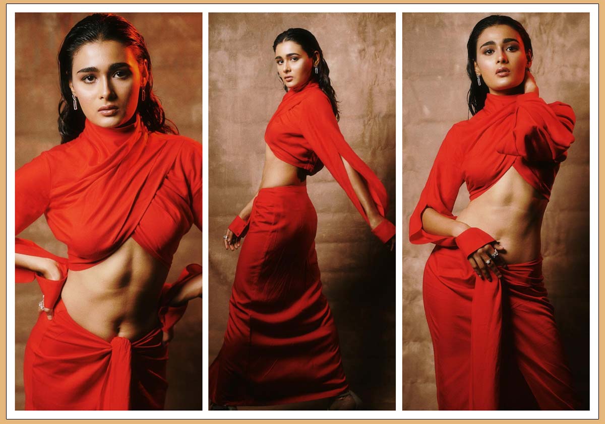 Sensual Shalini Pandey goes naughty in red