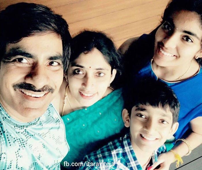 Raviteja Wife, Son and Daughter