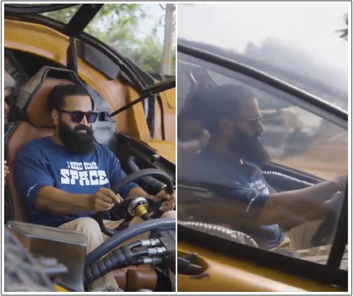 Rishab Shetty Rides Bujji