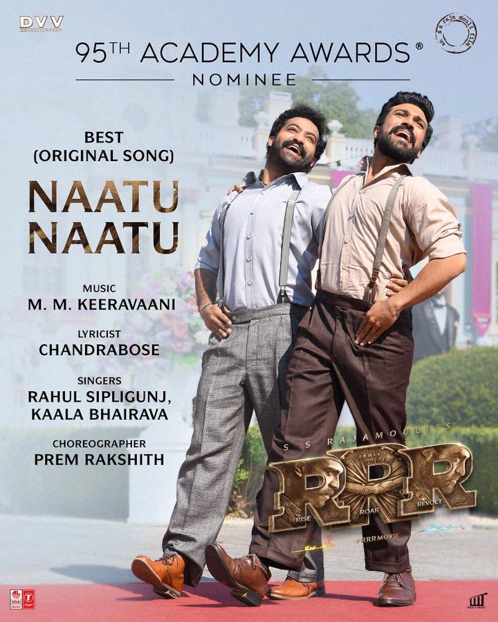 RRR Naatu Naatu song goes for the Oscars