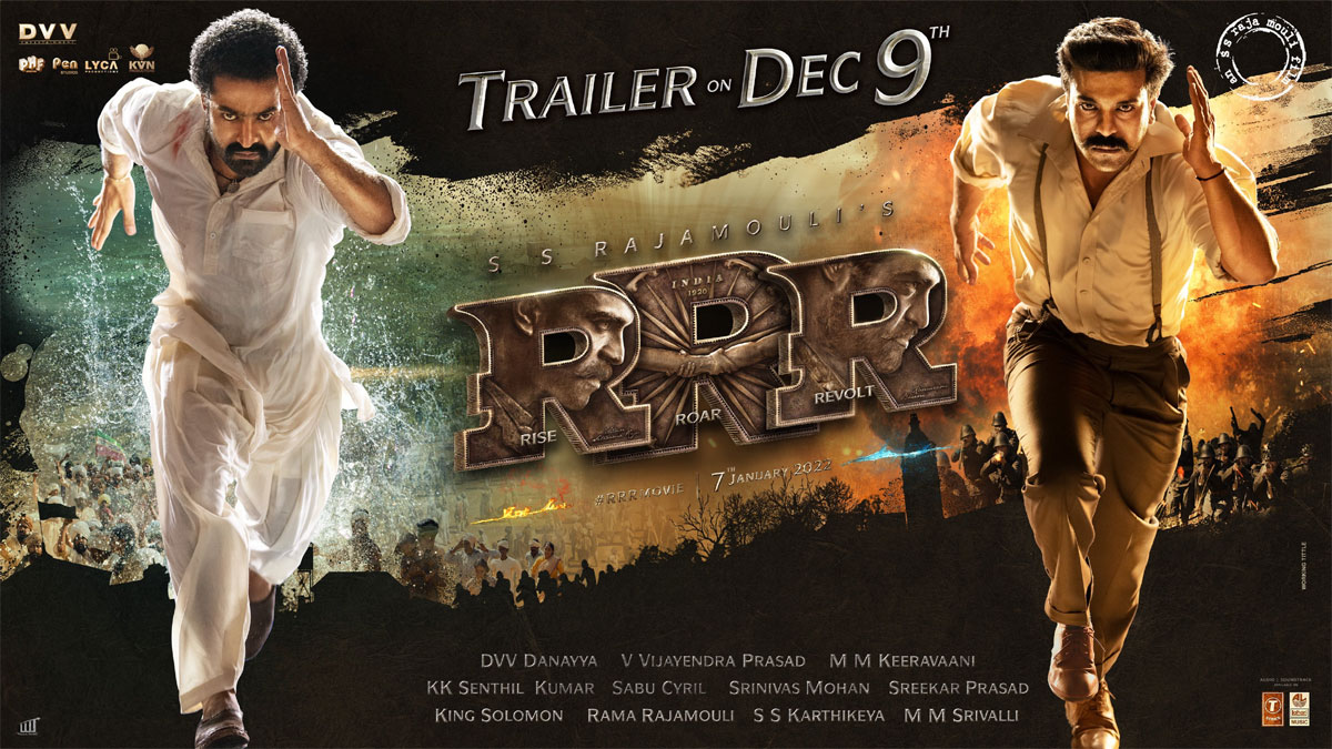 RRR trailer to be out: NTR and Ram Charan increases expectations