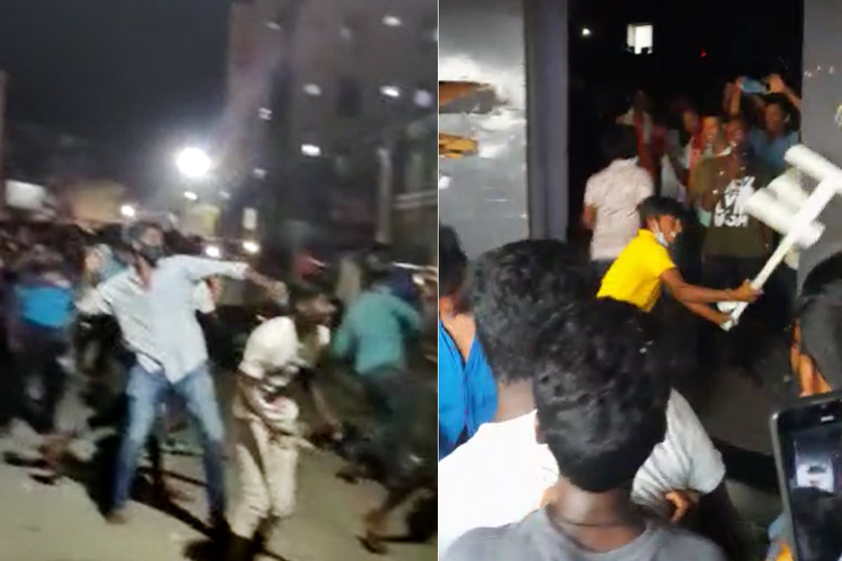 Ruckus at Gadwal theater